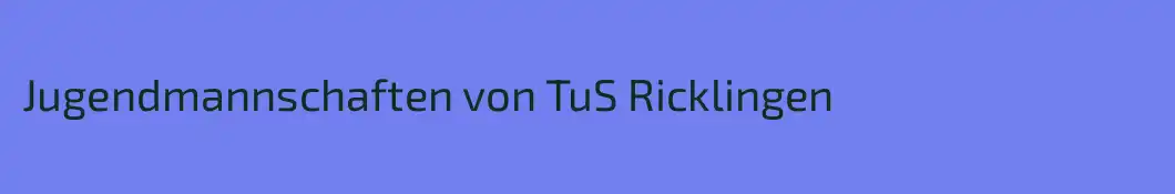 Jugendmannschaften von TuS Ricklingen